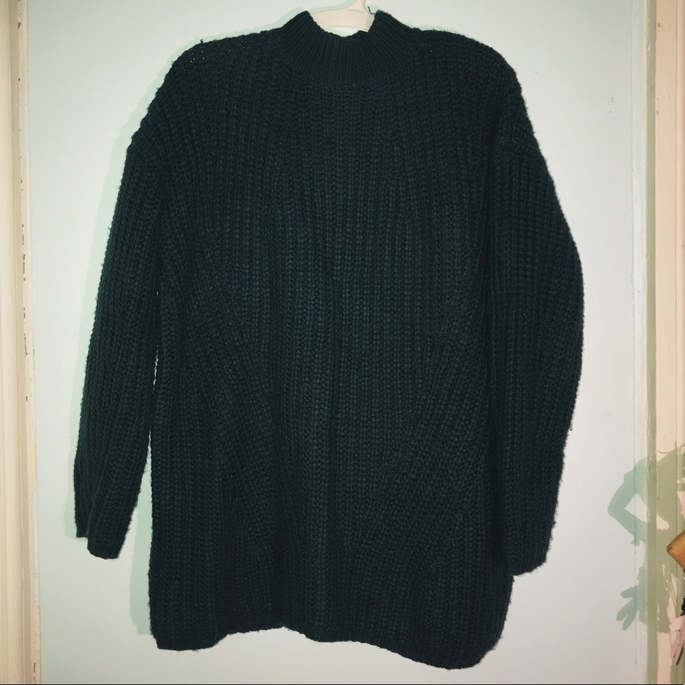 Green chunky sweater
